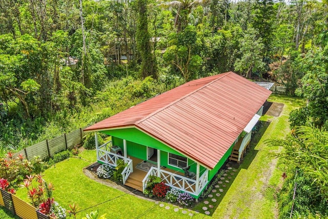 14-882 Kehau Rd, Pahoa, HI 96778 - aerial view of property and surrounding area