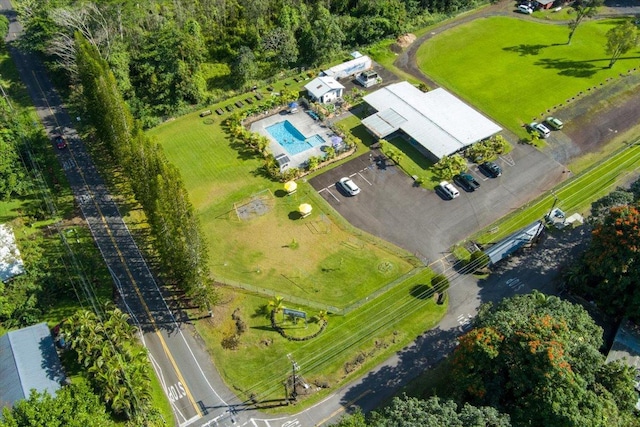 14-882 Kehau Rd, Pahoa, HI 96778 - aerial view of a pool area