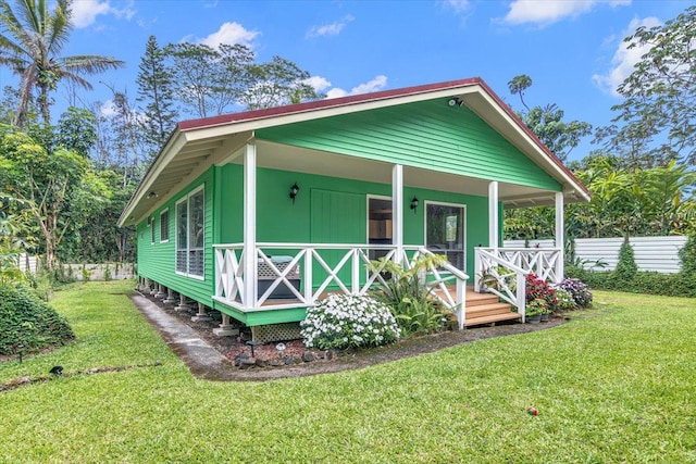 14-882 Kehau Rd, Pahoa, HI 96778 - view of front of home with covered porch