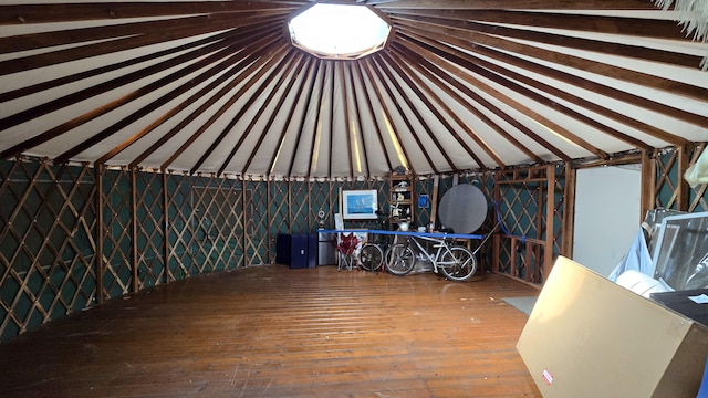 3215-C Wawae Rd, Kalaheo, HI 96741 - miscellaneous room featuring hardwood / wood-style floors