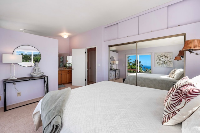76-6364 Kaheiau St, Kailua-Kona, HI 96740 - bedroom featuring carpet flooring, connected bathroom, and access to exterior
