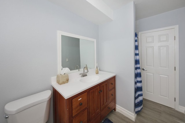 15-1925 4th Ave, Keaau, HI 96749 - bathroom featuring wood finished floors, vanity, and a shower with shower curtain
