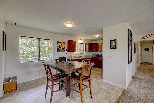 16-2038 Maile Way, Pahoa, HI 96778 - dining area featuring a textured ceiling and baseboards