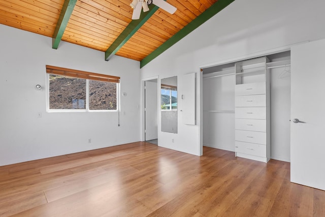 88-1506 Ewalu Ave, Captain Cook, HI 96704 - unfurnished bedroom with wood ceiling and wood finished floors