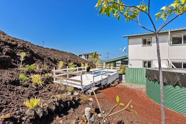 88-1506 Ewalu Ave, Captain Cook, HI 96704 - view of yard featuring a deck
