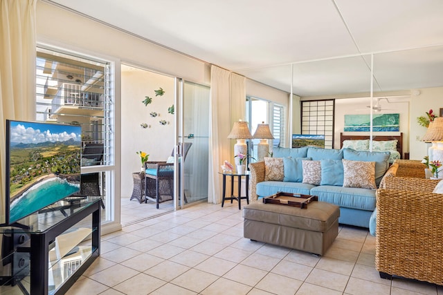 1763 Pee Rd Unit 304, Koloa, HI 96756 - living area with light tile patterned flooring