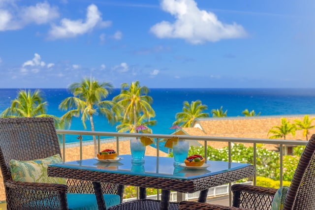 1763 Pee Rd Unit 304, Koloa, HI 96756 - balcony with a water view