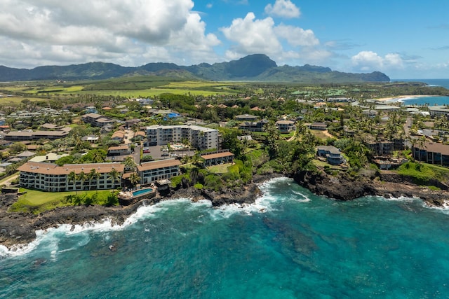 1763 Pee Rd Unit 304, Koloa, HI 96756 - bird's eye view of a water and mountain view