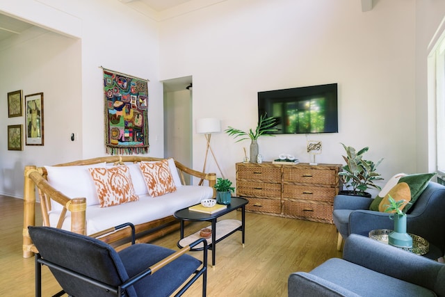 3880 Wyllie Rd Unit 5A, Princeville, HI 96722 - living area with wood finished floors