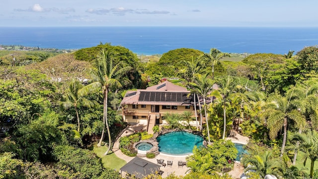 78-6737 Walua Rd, Kailua-Kona, HI 96740 - view of subject property featuring a pool area and a nearby body of water