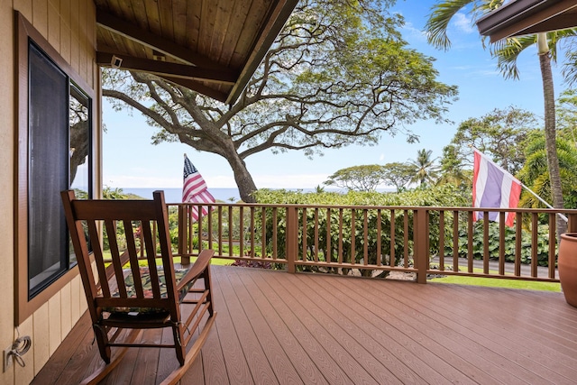 78-6737 Walua Rd, Kailua-Kona, HI 96740 - view of wooden deck