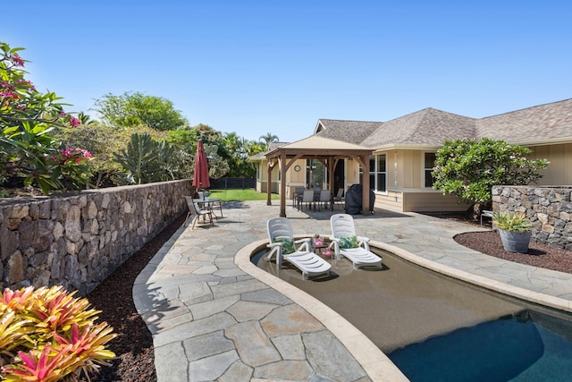 75-149 Kamilo St, Kailua-Kona, HI 96740 - view of patio / terrace featuring a gazebo and outdoor dining space