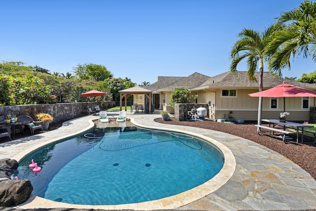 75-149 Kamilo St, Kailua-Kona, HI 96740 - view of swimming pool with a patio and a gazebo