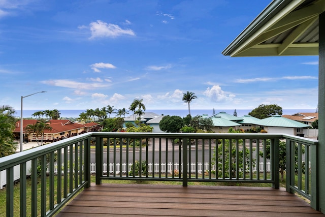 76-6347 Kupuna St, Kailua-Kona, HI 96740 - wooden deck featuring a residential view