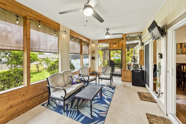 16-2081 Ohia Dr, Pahoa, HI 96778 - sunroom / solarium featuring ceiling fan and an outdoor hangout area