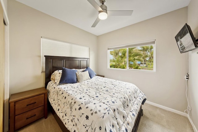 16-2081 Ohia Dr, Pahoa, HI 96778 - bedroom featuring light colored carpet and a ceiling fan