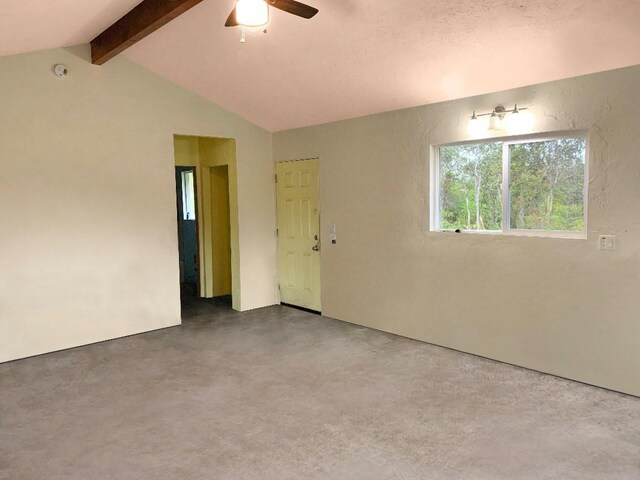 11-3258 Pa Alii St, Volcano, HI 96785 - spare room featuring concrete floors, ceiling fan, and a smoke detector