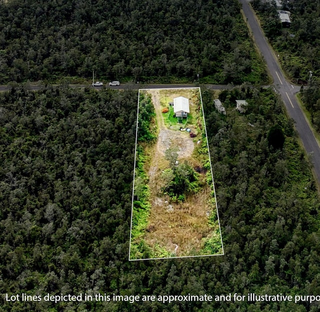 11-3258 Pa Alii St, Volcano, HI 96785 - aerial view of property's location featuring property parcel outlined