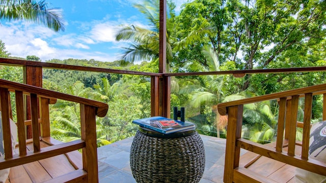 27-577 Old Mamalahoa Hwy Unit 2, Papaikou, HI 96781 - view of wooden terrace