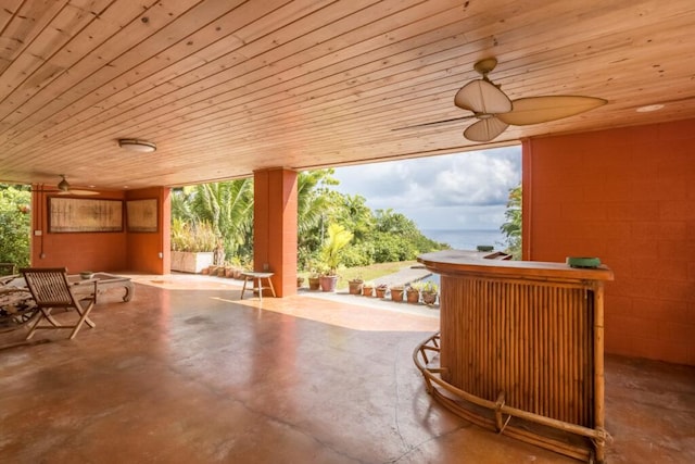 27-577 Old Mamalahoa Hwy Unit 2, Papaikou, HI 96781 - view of patio / terrace featuring a ceiling fan