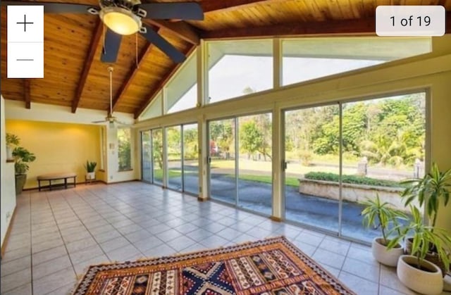 15-473 Anae St, Pahoa, HI 96778 - community lobby featuring wooden ceiling with exposed beams and high vaulted ceiling