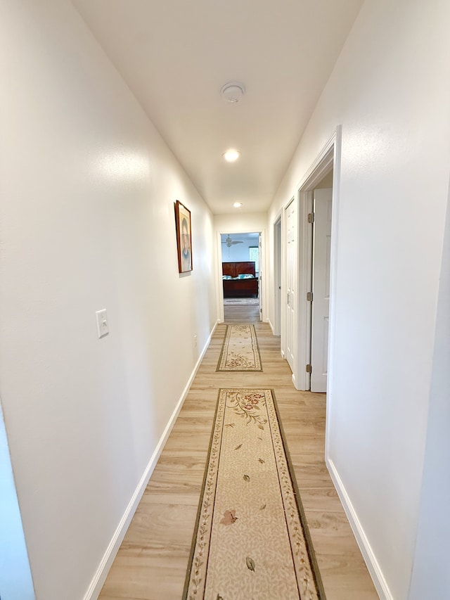 92-8858 Paradise Pkwy, Ocean View, HI 96737 - hall with light wood finished floors, baseboards, and recessed lighting