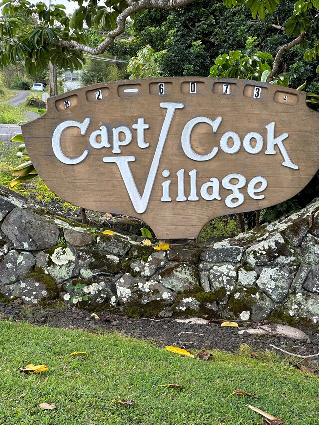 82-6073-A Hawaii Belt Rd Unit 11B, Captain Cook, HI 96704 - view of community sign
