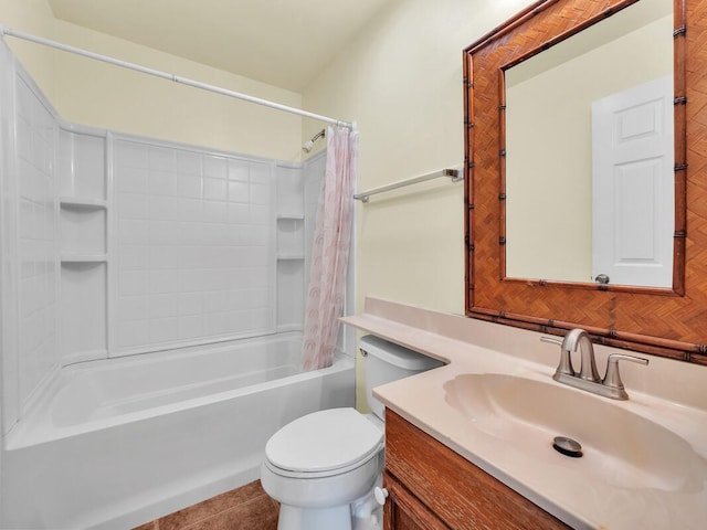 94-1727 Kaulua St, Naalehu, HI 96772 - full bathroom with vanity, shower / bath combo, and toilet