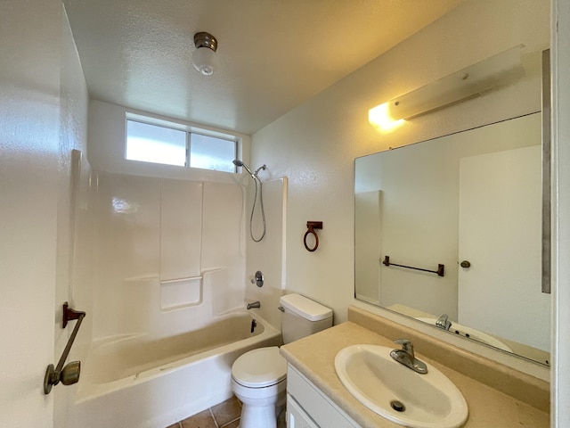 76-197 Kealoha St, Kailua-Kona, HI 96740 - full bathroom with shower / tub combination, vanity, toilet, and tile patterned floors