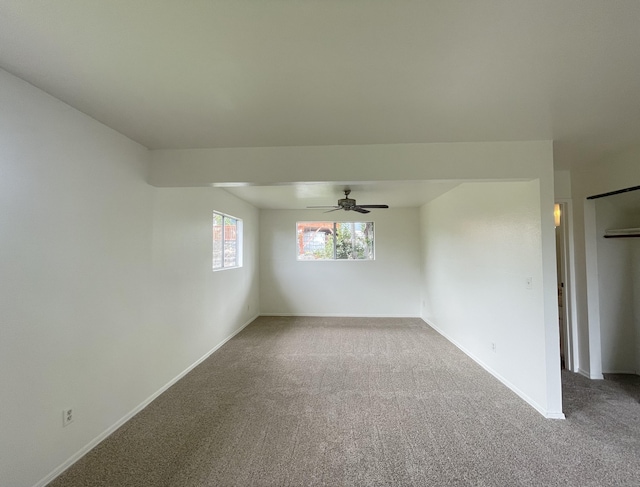 76-197 Kealoha St, Kailua-Kona, HI 96740 - unfurnished room featuring carpet floors, ceiling fan, and baseboards