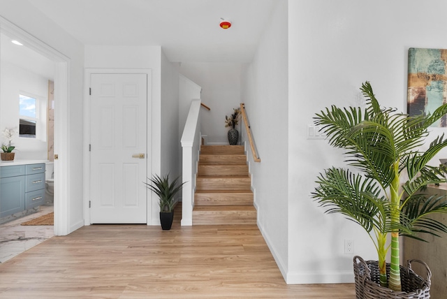 16-2143 Uilani Dr, Pahoa, HI 96778 - staircase featuring wood finished floors and baseboards