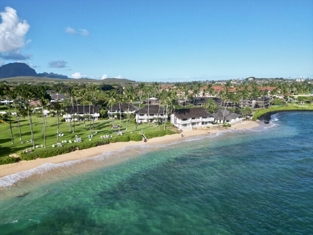 2253 Poipu Rd Unit 446, Koloa, HI 96756 - aerial view of residential area with a water and mountain view