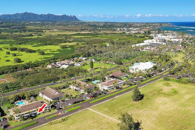 525 Aleka Lp Unit F6, Kapaa, HI 96746 - drone / aerial view of a mountainous background