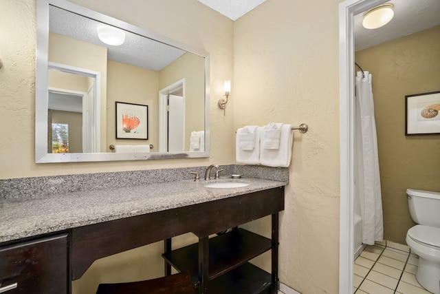 525 Aleka Lp Unit F6, Kapaa, HI 96746 - bathroom with toilet, tile patterned flooring, vanity, and shower / bath combination with curtain