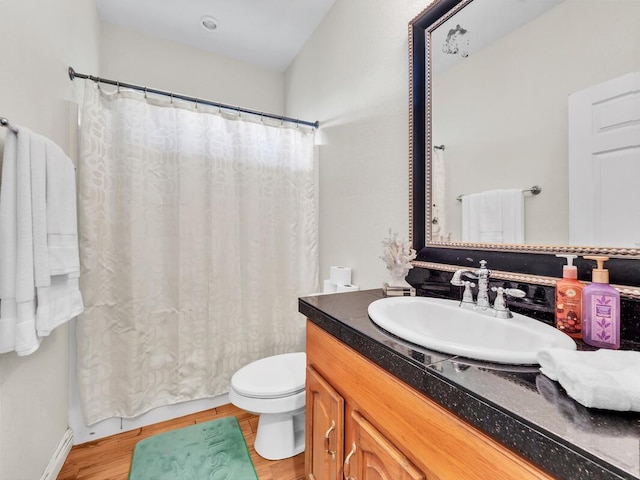 16-2069 Leilani Dr, Pahoa, HI 96778 - bathroom featuring vanity, toilet, and wood finished floors