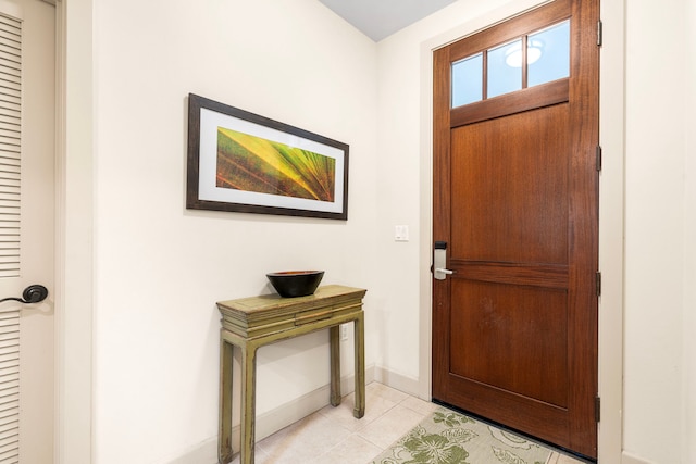 69-1033 Nawahine Pl Unit 1G, Waikoloa, HI 96738 - entrance foyer featuring baseboards and light tile patterned floors