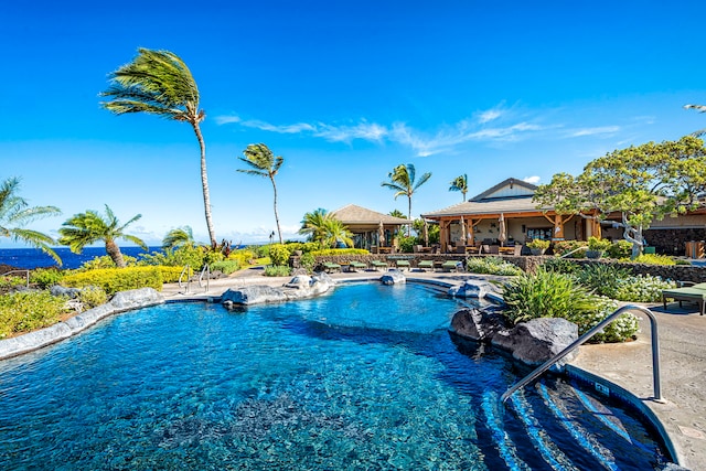 69-1033 Nawahine Pl Unit 1G, Waikoloa, HI 96738 - swimming pool with a patio