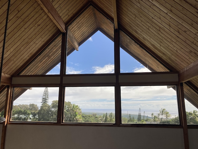 94-1790 Kaulua St, Naalehu, HI 96772 - detailed view of a wood ceiling with exposed beams