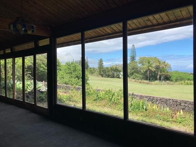 94-1790 Kaulua St, Naalehu, HI 96772 - view of unfurnished sunroom