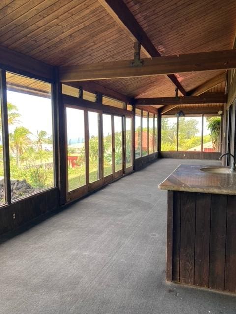 94-1790 Kaulua St, Naalehu, HI 96772 - unfurnished sunroom with plenty of natural light
