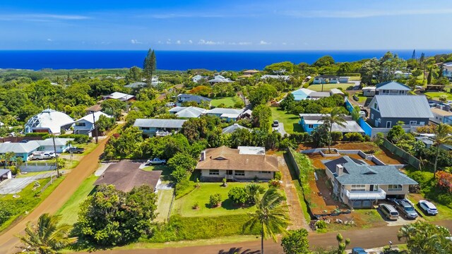 3875 Gallo Pl, Kalaheo, HI 96741 - aerial view of residential area with a nearby body of water