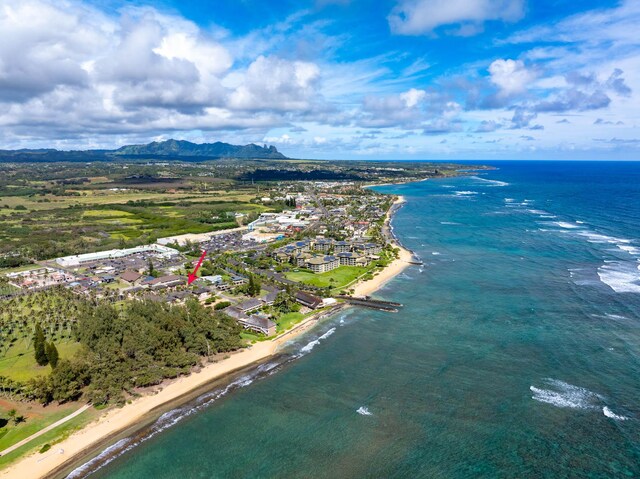 4461 Kamoa Rd Unit B22, Kapaa, HI 96746 - aerial view of a water and mountain view