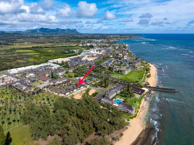 4461 Kamoa Rd Unit B22, Kapaa, HI 96746 - aerial view of property's location with a water and mountain view