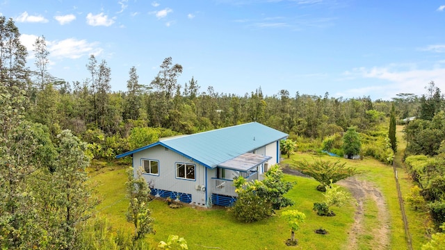 11-3458 Lehua St, Mountain View, HI 96771 - aerial view of property and surrounding area with a forest