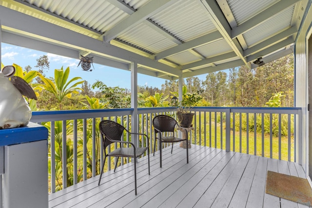 11-3458 Lehua St, Mountain View, HI 96771 - view of wooden terrace