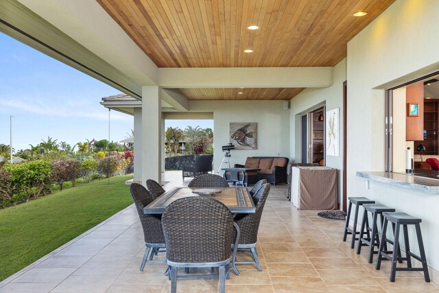 73-1138 Hamo St, Kailua-Kona, HI 96740 - view of patio featuring an outdoor hangout area