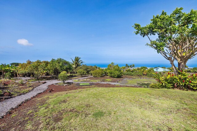 73-1138 Hamo St, Kailua-Kona, HI 96740 - view of green lawn with a water view