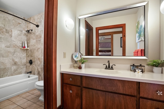 2253 Poipu Rd Unit 426, Koloa, HI 96756 - full bathroom featuring toilet, vanity, bathtub / shower combination, and tile patterned flooring