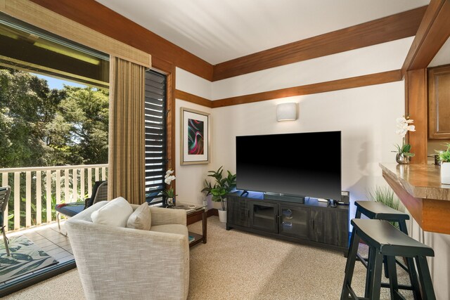 2253 Poipu Rd Unit 426, Koloa, HI 96756 - living area with plenty of natural light and carpet
