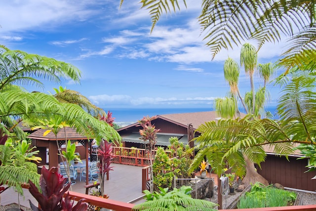 73-4327 Oneone St, Kailua-Kona, HI 96740 - water view featuring a gazebo